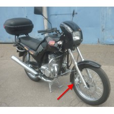 BRZDOVÝ TŘMEN DVOUPÍSTKOVÝ -  JAWA 350 + 125/810 + 660 PRAVÝ - NOVÝ TYP (STŘÍBRNÉ TLUMIČE) - BEZ DESTIČEK